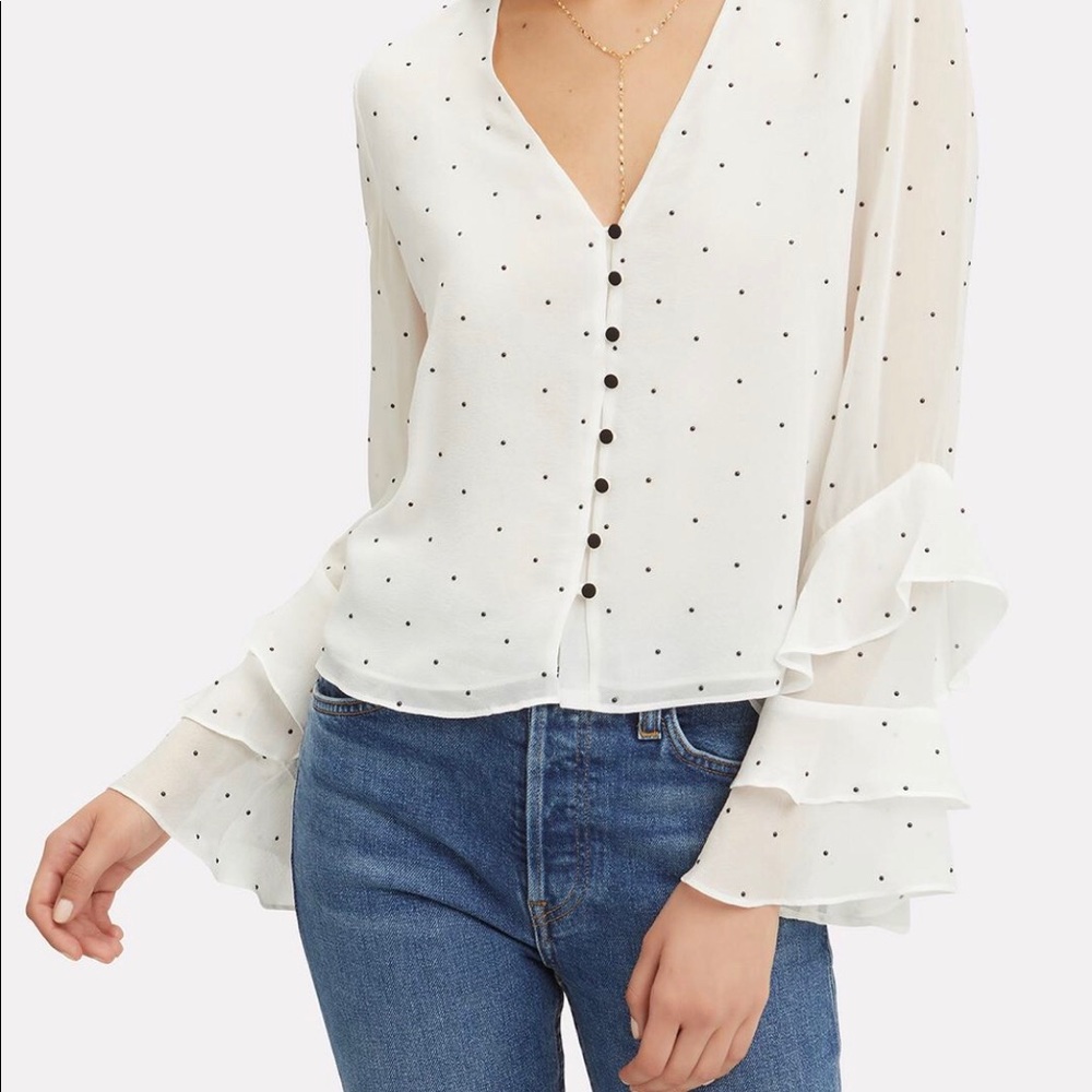 Intermix embellished beaded blouse size small